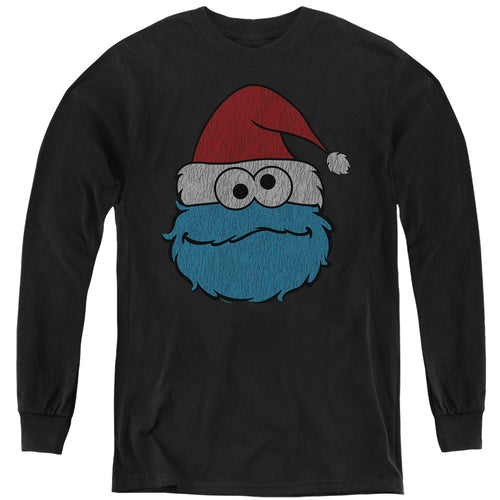 Sesame Street Cookie Monster Christmas Youth Long Sleeve T-Shirt