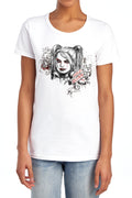 Batman Sketchy Girl Womens T-Shirt