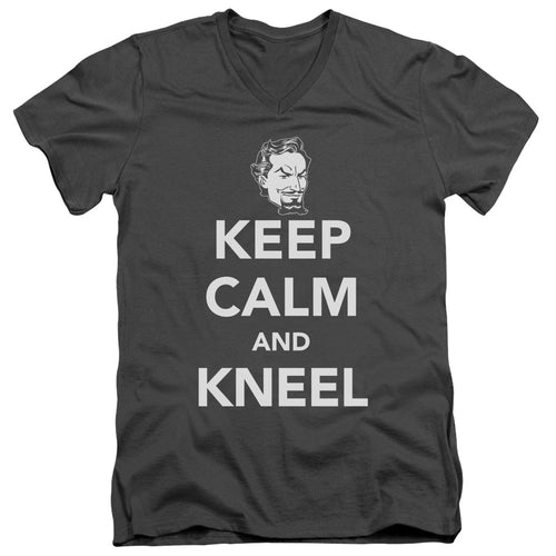 DC Comics Keep Calm And Kneel V-Neck T-Shirt