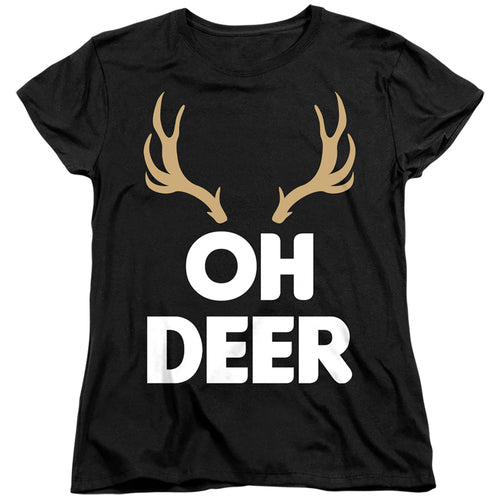 Christmas Oh Deer Womens T-Shirt