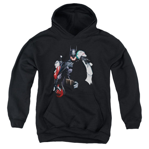 Batman Joker Harley Choke 
 Youth Hoodie