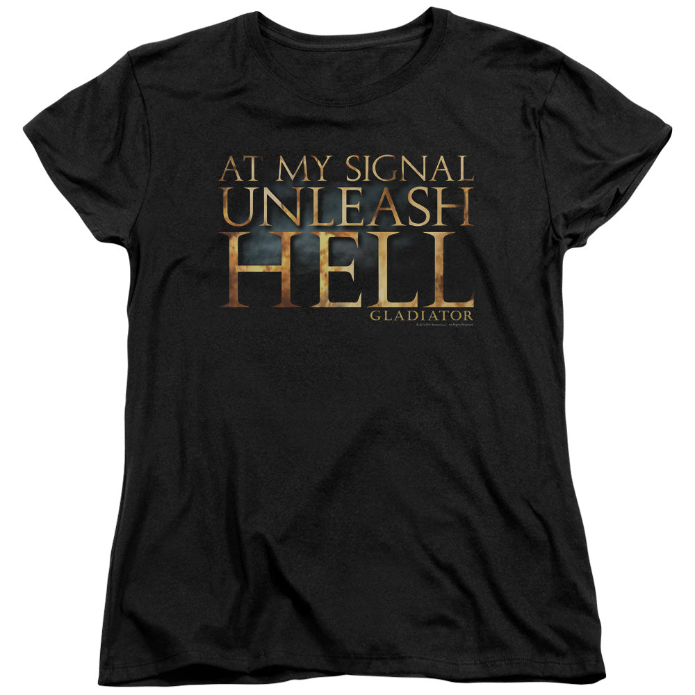Gladiator Unleash Hell Womens T-Shirt