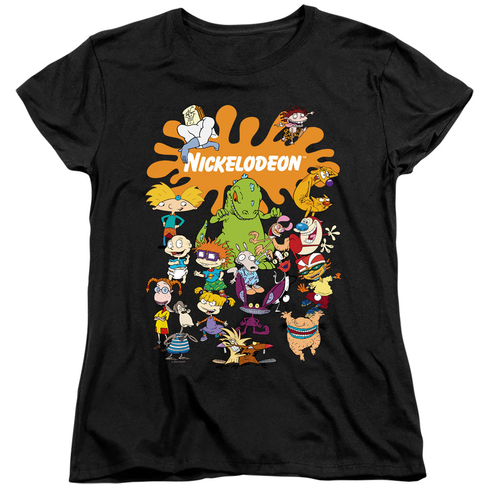 Nickelodeon Splat Group Womens T-Shirt