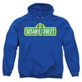 Sesame Street Logo Royal Pullover Hoodie