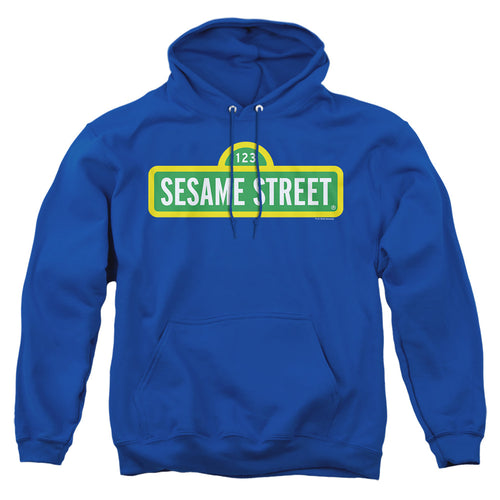 Sesame Street Logo Royal Pullover Hoodie