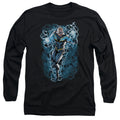 Justice League Black Lightning Bolts Long Sleeve T-Shirt
