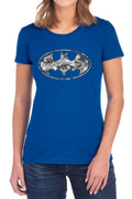 Batman Urban Camo Shield Womens T-Shirt