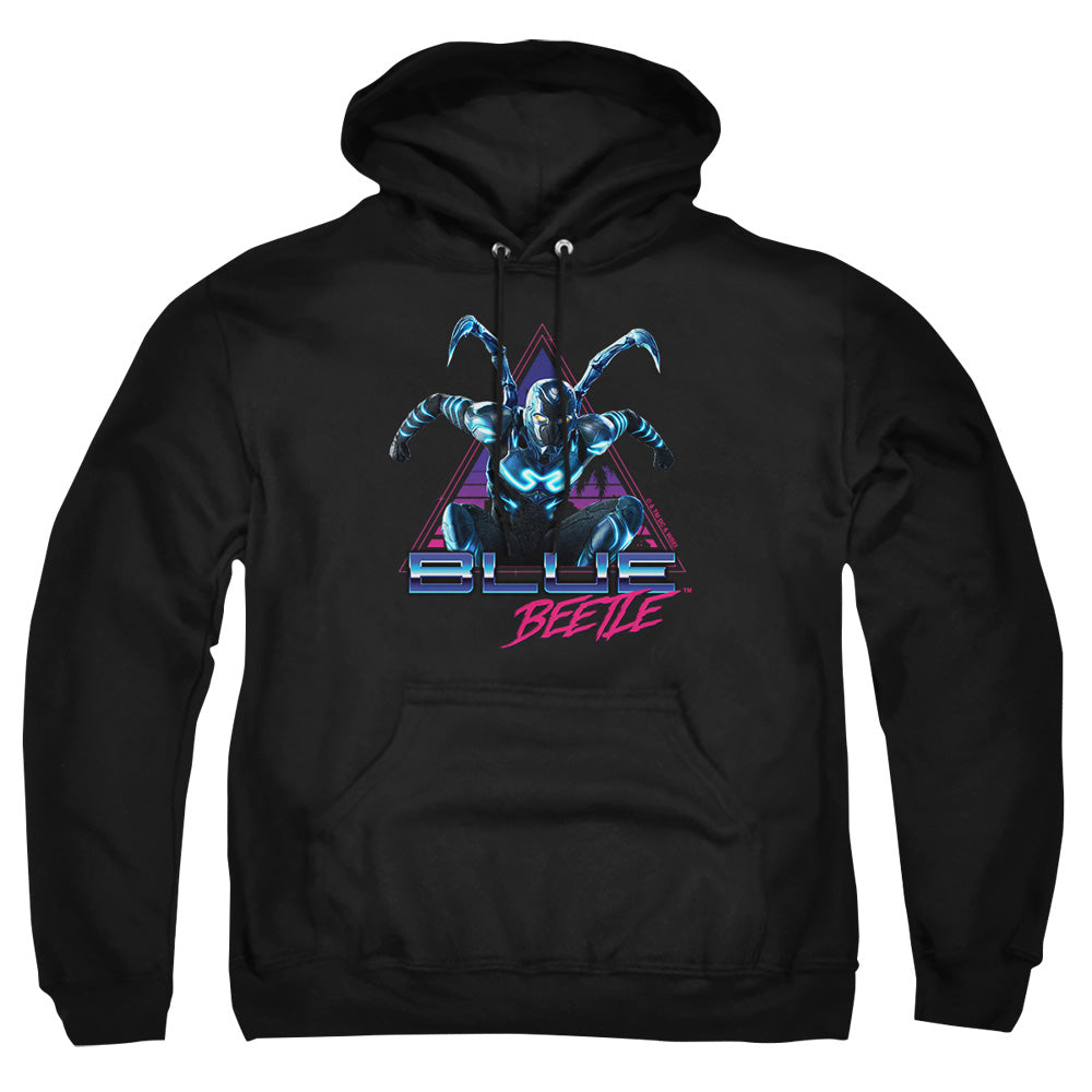 Blue Beetle Leaping Triangle Pullover Hoodie