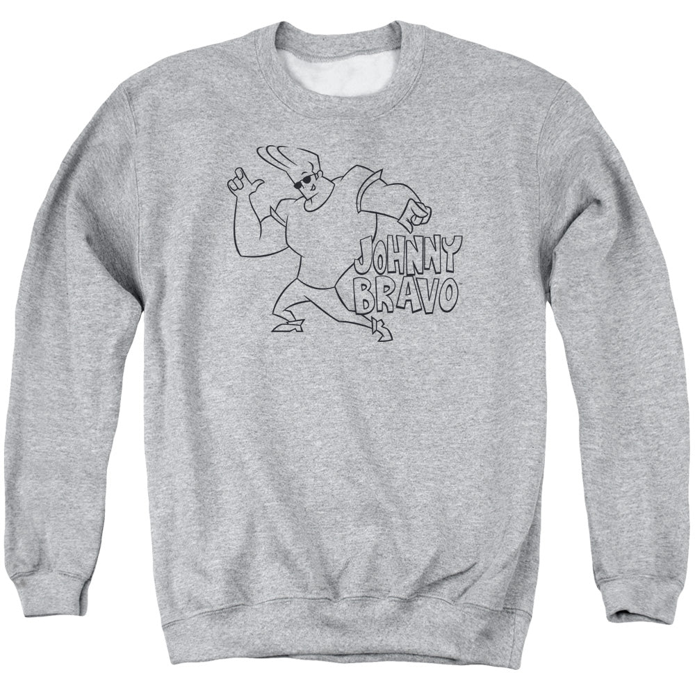 Johnny Bravo Jb Line Art Crewneck Sweatshirt