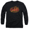 Batman Flames Logo Long Sleeve T-Shirt