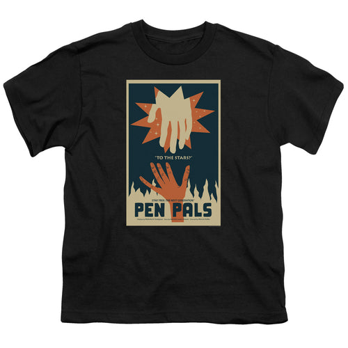 Star Trek Pen Pals Black Youth/Toddler T-Shirt