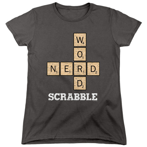 Scrabble Word Nerd Womens T-Shirt