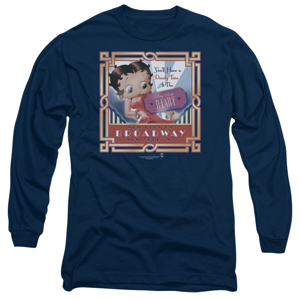 Betty Boop On Broadway Long Sleeve T-Shirt