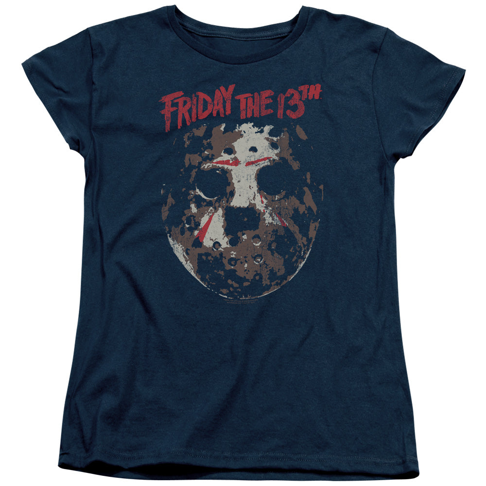 Friday the 13th Rough Mask Womens T-Shirt