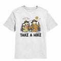 Take a Hike Garfield youth t-shirt in white