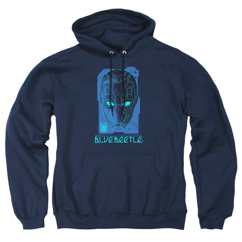 Blue Beetle Large Mask Pullover Hoodie