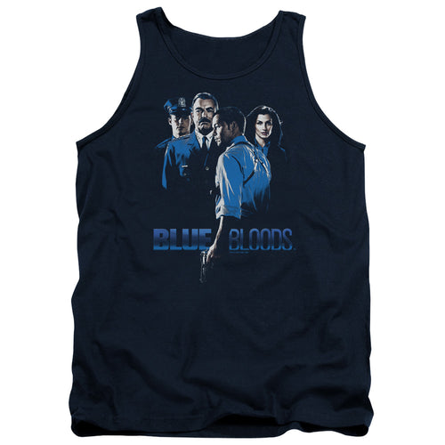 Blue Bloods Blue Inverted Tank Top