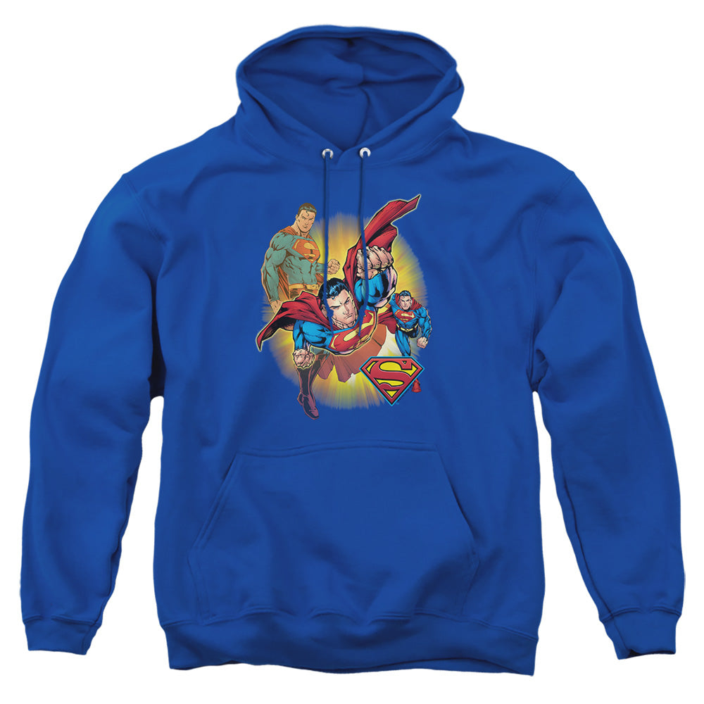 Superman Collage Pullover Hoodie
