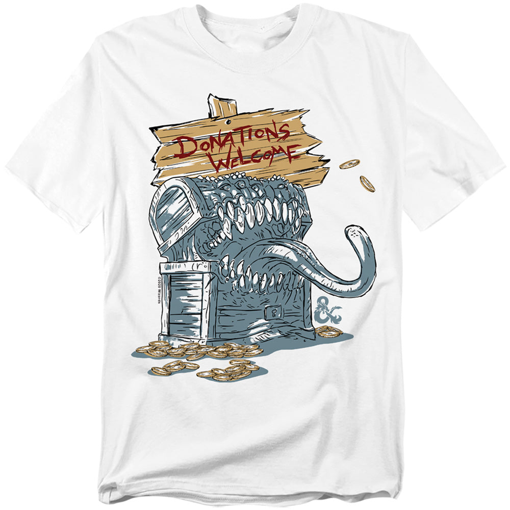 Dungeons & Dragons Donations Welcome Mimic T-Shirt