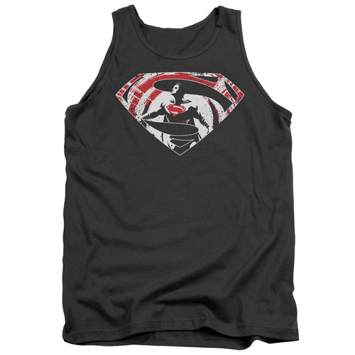 Batman v Superman Super Splatter Logo Tank Top