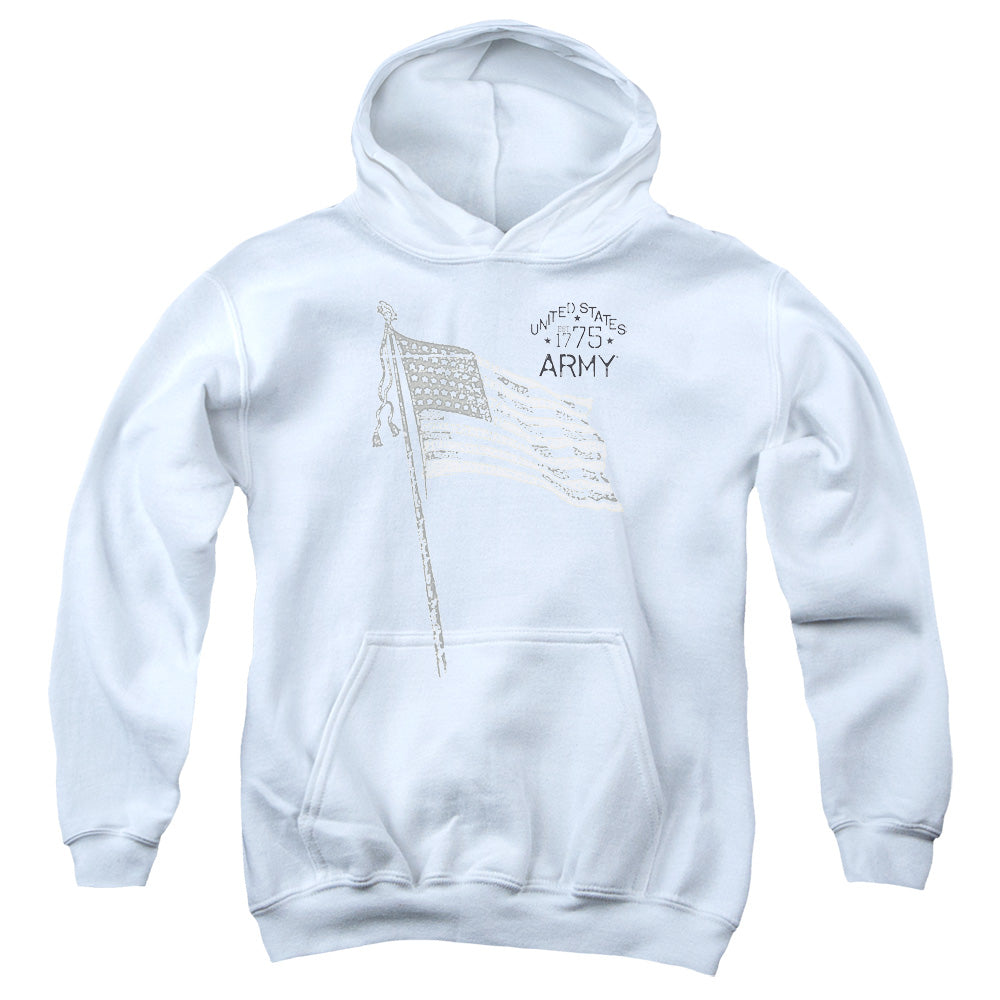 US Army Flag Sketch Youth Hoodie