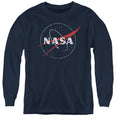 NASA Distressed Logo Youth Long Sleeve T-Shirt