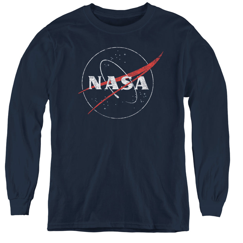 NASA Distressed Logo Youth Long Sleeve T-Shirt