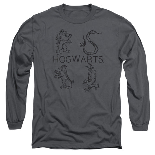 Harry Potter Literary Crests Long Sleeve T-Shirt