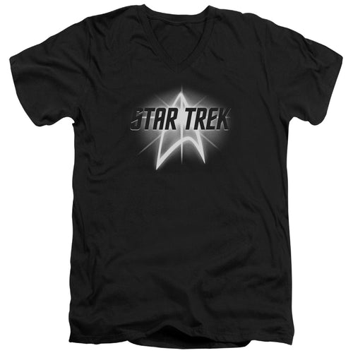 Star Trek Glow Logo V-Neck T-Shirt