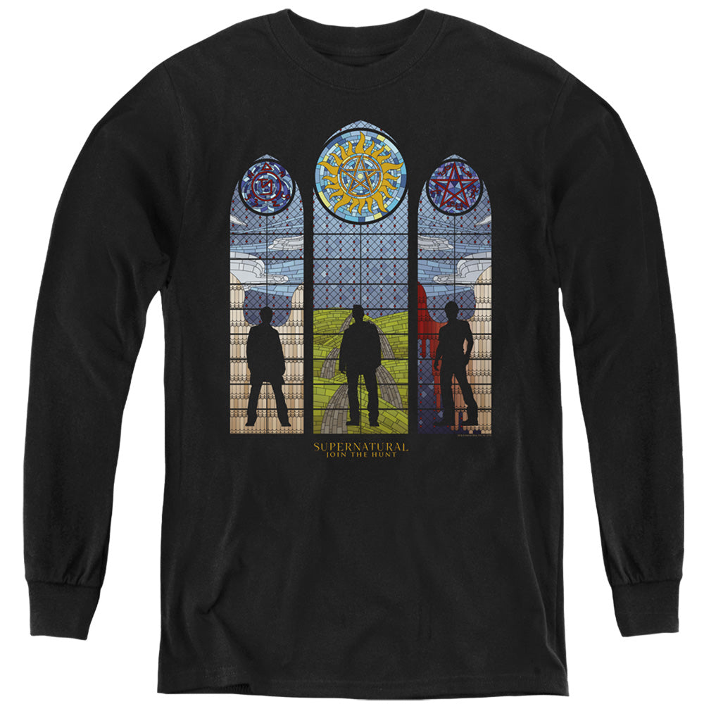 Supernatural Stained Glass Youth Long Sleeve T-Shirt
