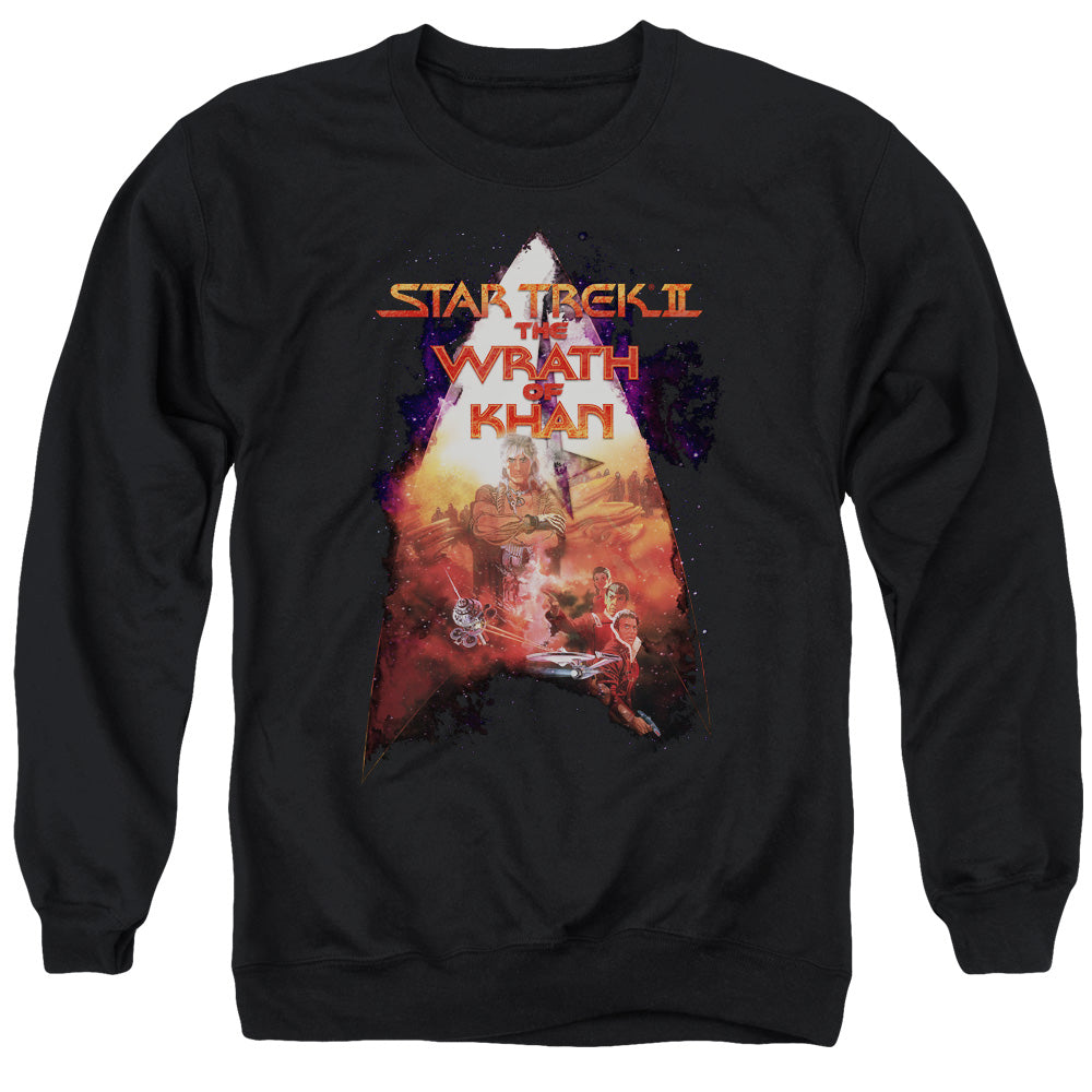 Star Trek The Wrath of Khan Delta Poster Crewneck Sweatshirt