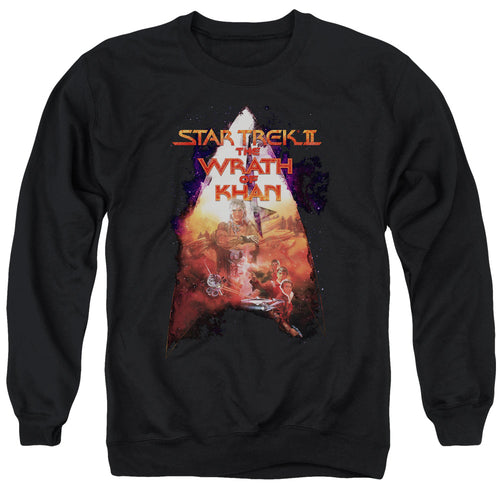 Star Trek The Wrath of Khan Delta Poster Crewneck Sweatshirt