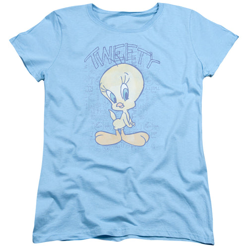 Looney Tunes Tweety Fade Womens T-Shirt