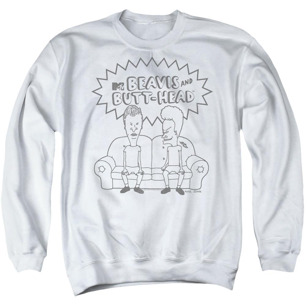 Beavis and Butthead Couch Logo Crewneck Sweatshirt