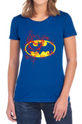 Batman Joker Graffiti Womens T-Shirt