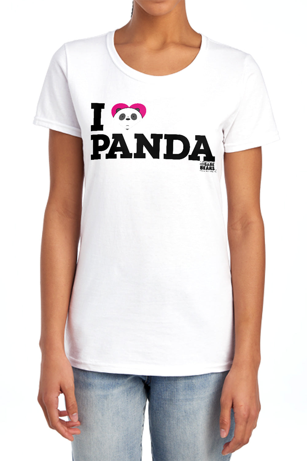 We Bare Bears I Heart Panda Womens T-Shirt