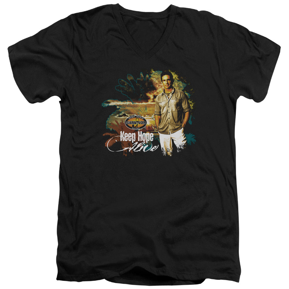 Survivor Keep Hope Alive V-Neck T-Shirt