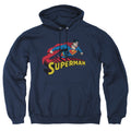 Superman Flying Over Pullover Hoodie