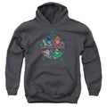 Justice League Four Heroes Youth Hoodie