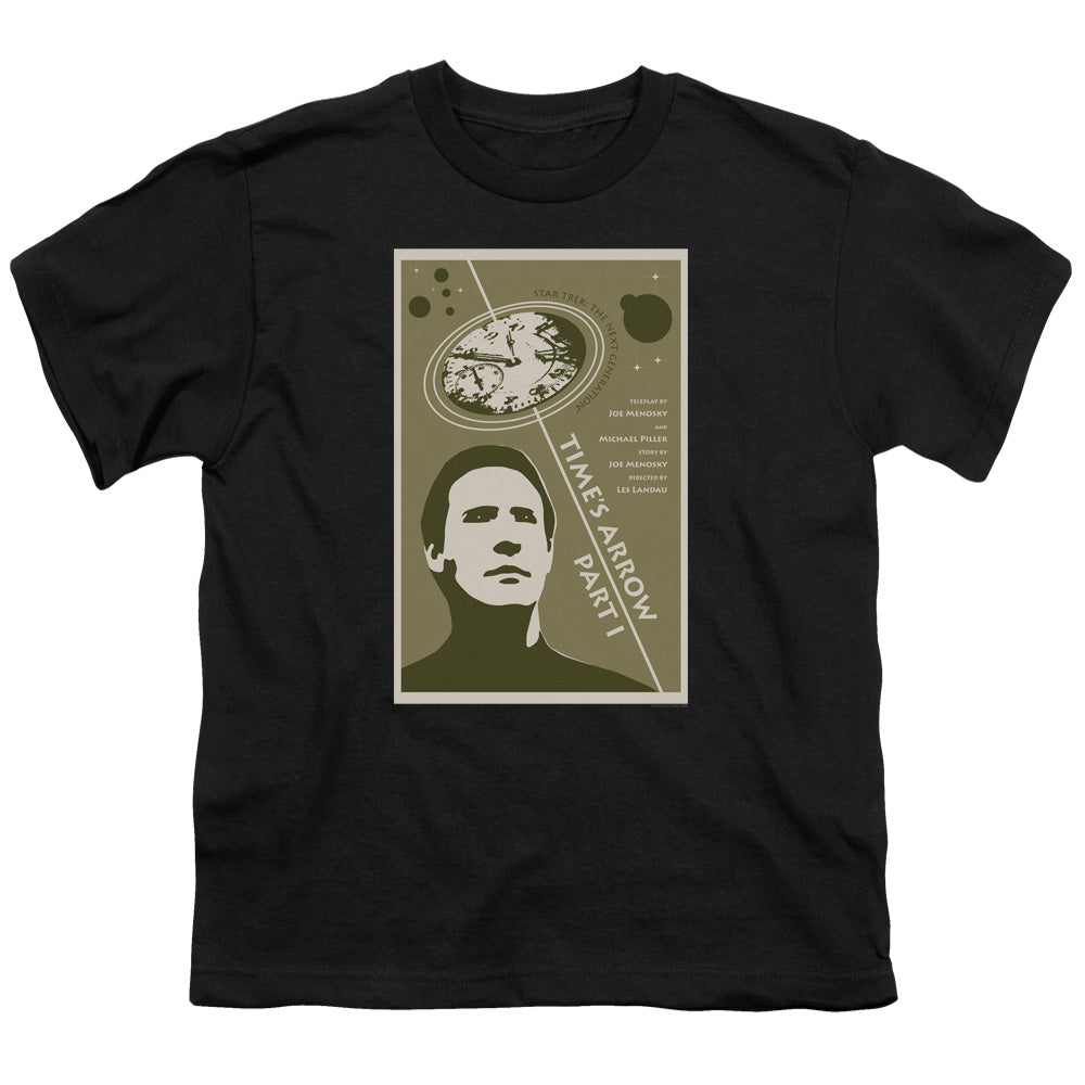 Star Trek Time's Arrow Part I Black Youth/Toddler T-Shirt