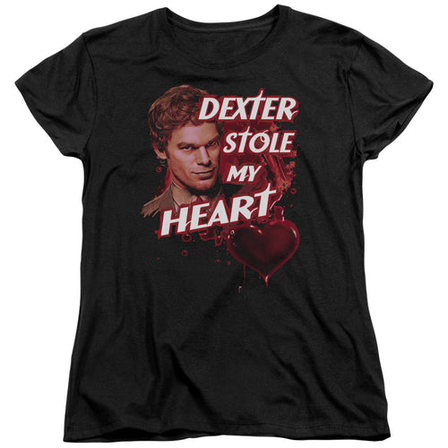 Dexter Bloody Heart Womens T-Shirt