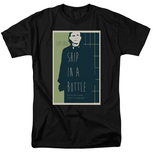 Star Trek Ship in a Bottle Black T-Shirt