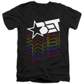 BET Cascading Rainbow Logo V-Neck T-Shirt