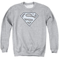 Superman Carolina Blue&navy Shield Crewneck Sweatshirt
