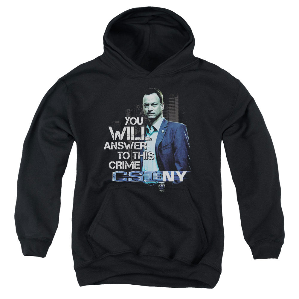CSI: NY You Will Answer Youth Hoodie
