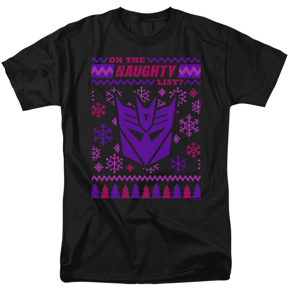 Transformers Decepticon Naughty List Ugly Christmas T-Shirt