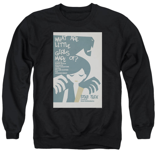 Star Trek What Are Little Girls Made Of Black Crewneck Sweatshirt