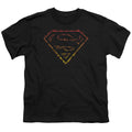 Superman Flame Outlined Logo Youth/Toddler T-Shirt