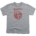 Superman Vintage Sphere Athletic Heather Youth/Toddler T-Shirt