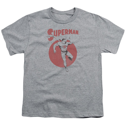 Superman Vintage Sphere Athletic Heather Youth/Toddler T-Shirt
